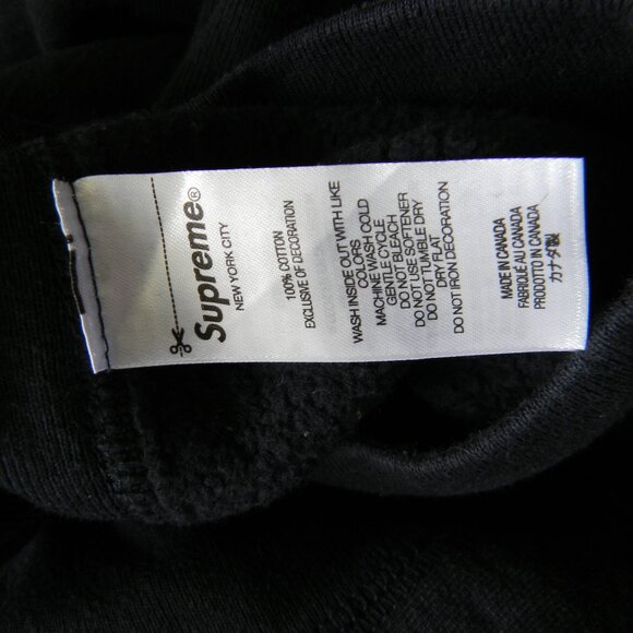 SUPREME WM'S NAVY BLUE PEARL LOGO HOODIE HOODED SWEATSHIRT SZ L - Picture 7 of 10